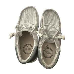 Hey Dude Wally tri Silver Fox Size 1 white and silver